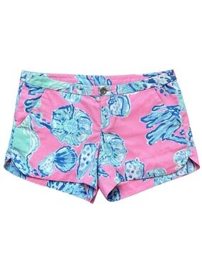 🩷 Lilly Pulitzer 4” Adie Shorts in Pink Pout Barefoot Princess 🩵